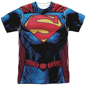 Superman New 52 Superman Short Sleeve Adult Poly Crew T-shirt