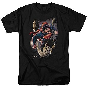 Superman Orbit Short Sleeve Adult T-shirt