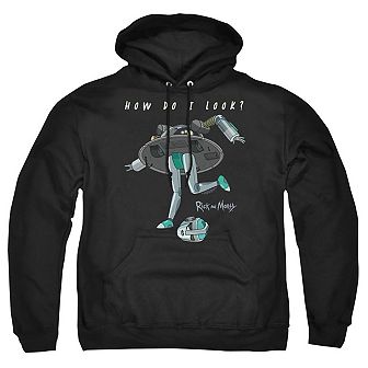 Rick And Morty How Do I Look? Adult Pull Over Hoodie