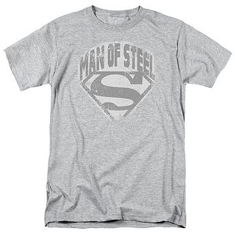 Superman Man Of Steel Shield Short Sleeve Adult T-shirt
