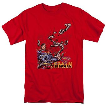 Superman Breaking Chains Short Sleeve Adult T-shirt