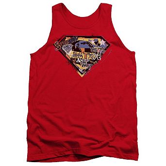 Superman American Way Adult Tank Top