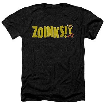 Scooby Doo Zoinks Adult Heather T-shirt
