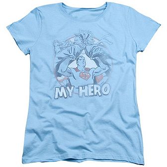 Superman My Hero Short Sleeve Womens T-shirt