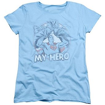 Superman My Hero Short Sleeve Womens T-shirt