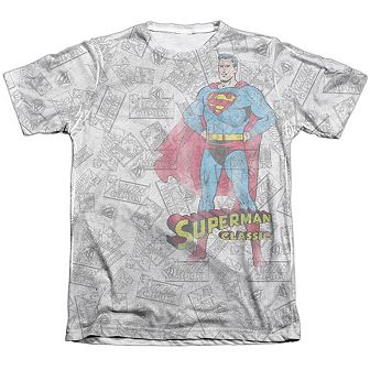 Superman Classic Adult 65/35 Poly/cotton Short Sleeve T-shirt