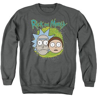 Rick And Morty Floating Heads Adult Crewneck Sweatshirt