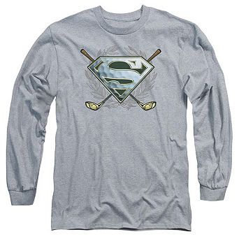 Superman Fore! Long Sleeve Adult T-shirt