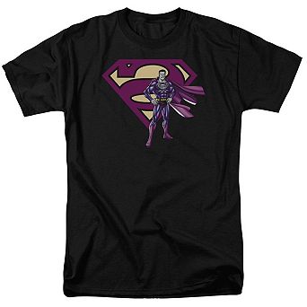 Superman Bizarro & Logo Short Sleeve Adult T-shirt