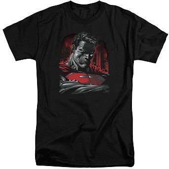 Superman Man Of Steel Short Sleeve Adult Tall T-shirt