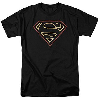 Superman Colored Shield Short Sleeve Adult T-shirt