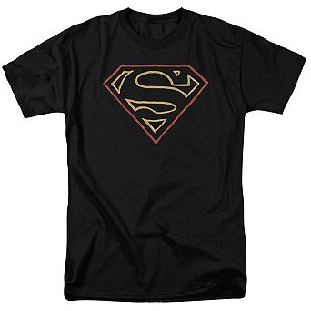 Superman Colored Shield Short Sleeve Adult T-shirt