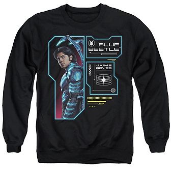Blue Beetle Data Read Out Adult Crewneck Sweatshirt