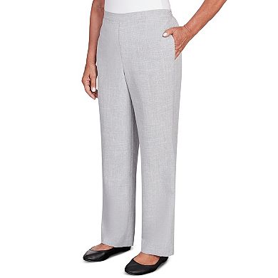 Petite Alfred Dunner Plaid Pull-On Length Pants