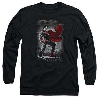 Superman Metropolis Guardian Long Sleeve Adult T-shirt