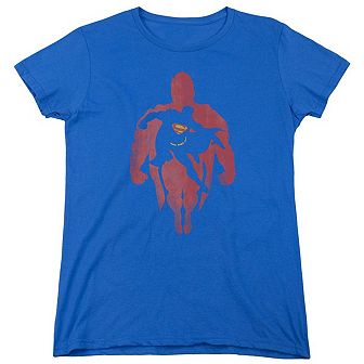 Superman Super Knockout Short Sleeve Womens T-shirt
