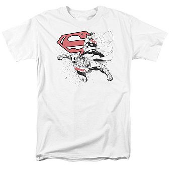 Superman Double The Power Short Sleeve Adult T-shirt