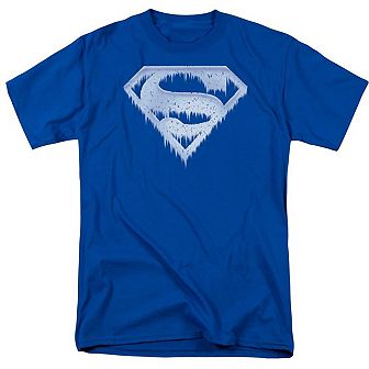 Superman Ice And Snow Shield Short Sleeve Adult T-shirt