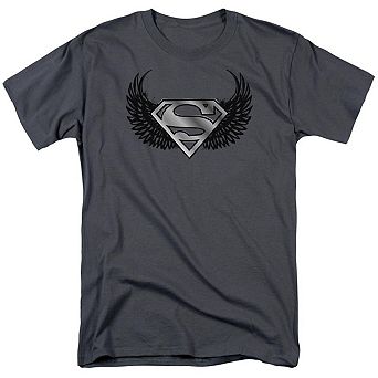 Superman Dirty Wings Short Sleeve Adult T-shirt
