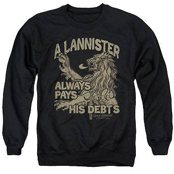 Game Of Thrones Debts Adult Crewneck Sweatshirt