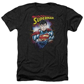 Superman Glam Adult Heather T-shirt