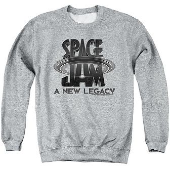 Space Jam 2 Space Jam 2 Logo Black Adult Crewneck Sweatshirt