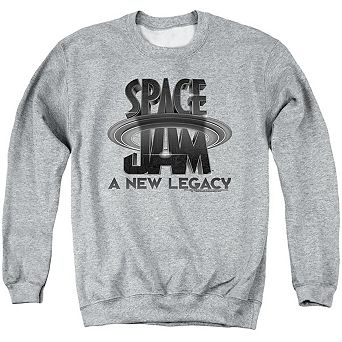 Space Jam 2 Space Jam 2 Logo Black Adult Crewneck Sweatshirt