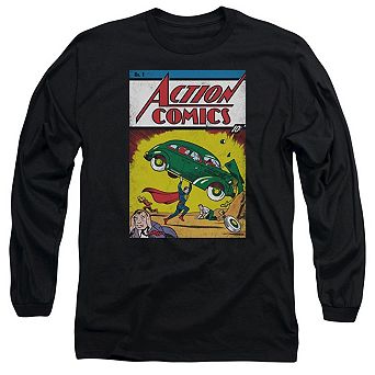 Superman Action No. 1 Long Sleeve Adult T-shirt