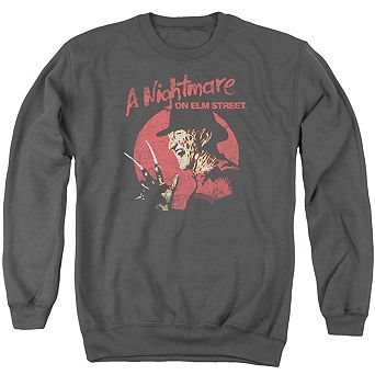 Nightmare On Elm Street Freddy Circle Adult Crewneck Sweatshirt