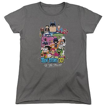 Teen Titans Go To The Movies Hollywood Short Sleeve Women´s T-Shirt