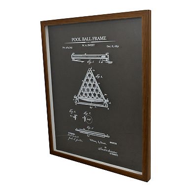 Billiards Ball Frame Design Wall Art