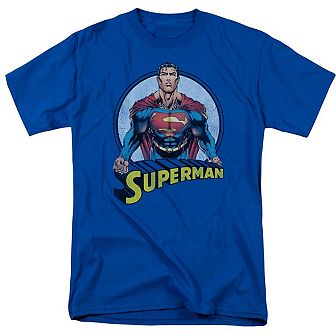 Superman Flying High Again Short Sleeve Adult T-shirt