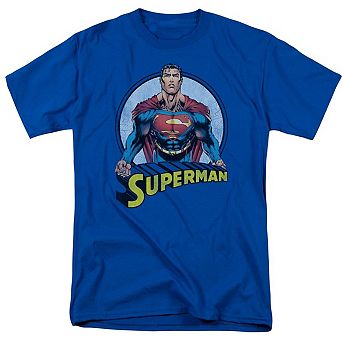 Superman Flying High Again Short Sleeve Adult T-shirt