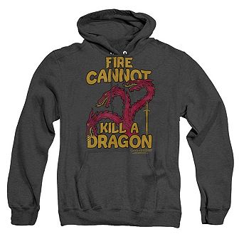 Game Of Thrones Dragons With Fire Adult Heather Hoodie