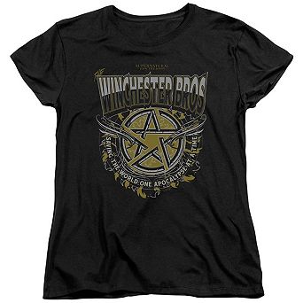 Supernatural Winchester Bros Short Sleeve Women´s T-Shirt