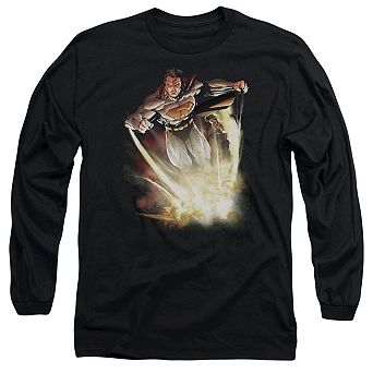 Superman Explosive Long Sleeve Adult T-shirt