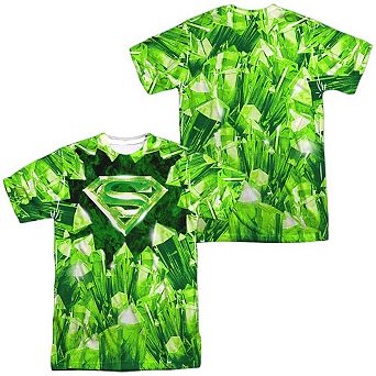 Superman Kryptonite Shield Short Sleeve Adult Poly Crew T-shirt