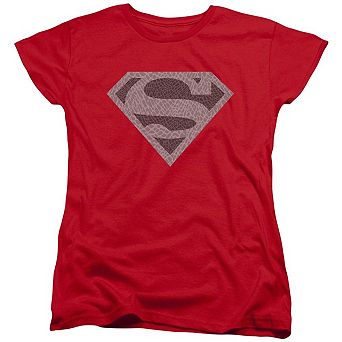 Superman Elephant Shield Short Sleeve Womens T-shirt