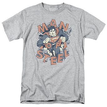 Superman Coming Through Short Sleeve Adult T-shirt
