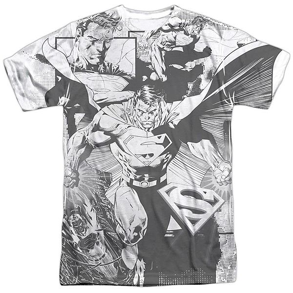 Superman Power Within Short Sleeve Adult 100% Poly Crew T-shirt