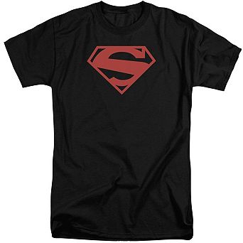 Superman 52 Red Block Short Sleeve Adult Tall T-shirt