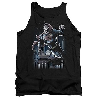 Superman Night Fight Adult Tank Top