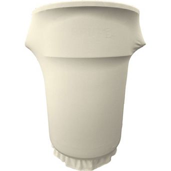 Spandex Cover Fitted For 55 Gallon Trash Can On Wheels