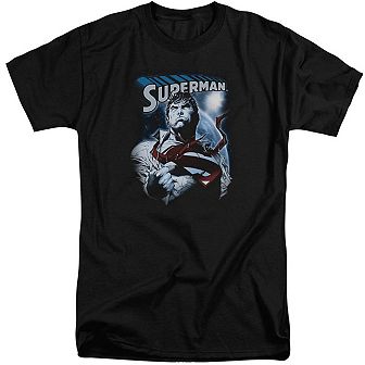 Superman Protect Earth Short Sleeve Adult Tall T-shirt