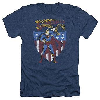Superman All American Adult Heather T-shirt