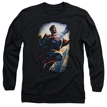 Superman Ck Superstar Long Sleeve Adult T-shirt