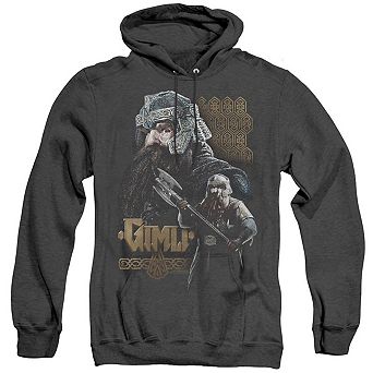 Lord Of The Rings Gimli Adult Heather Hoodie