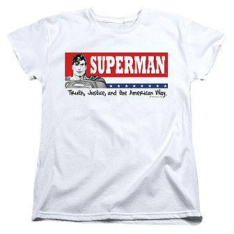 Superman Superman For President Short Sleeve Womens T-shirt