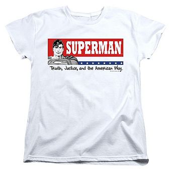 Superman Superman For President Short Sleeve Womens T-shirt