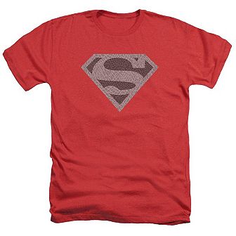 Superman Elephant Shield Adult Heather T-shirt
